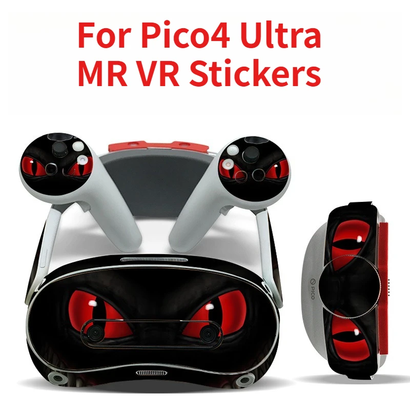 For Pico4 Ultra Skin Sticker Headset Controller Decal Cute Wrap Cover Protective Film For Pico 4 Ultra MR VR Sticker Accessories