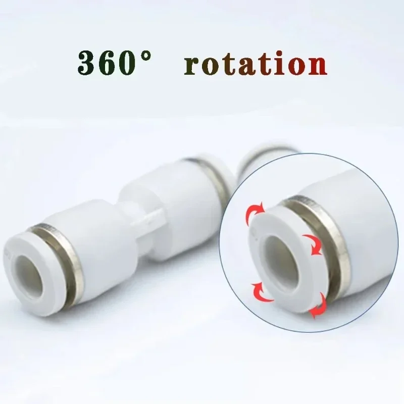 Air Line Quick Release Fitting Plastic Pneumatic Tube Joiner Straight Union Adapter for Air Water Hose 4mm 6mm 8mm 10mm 12mm