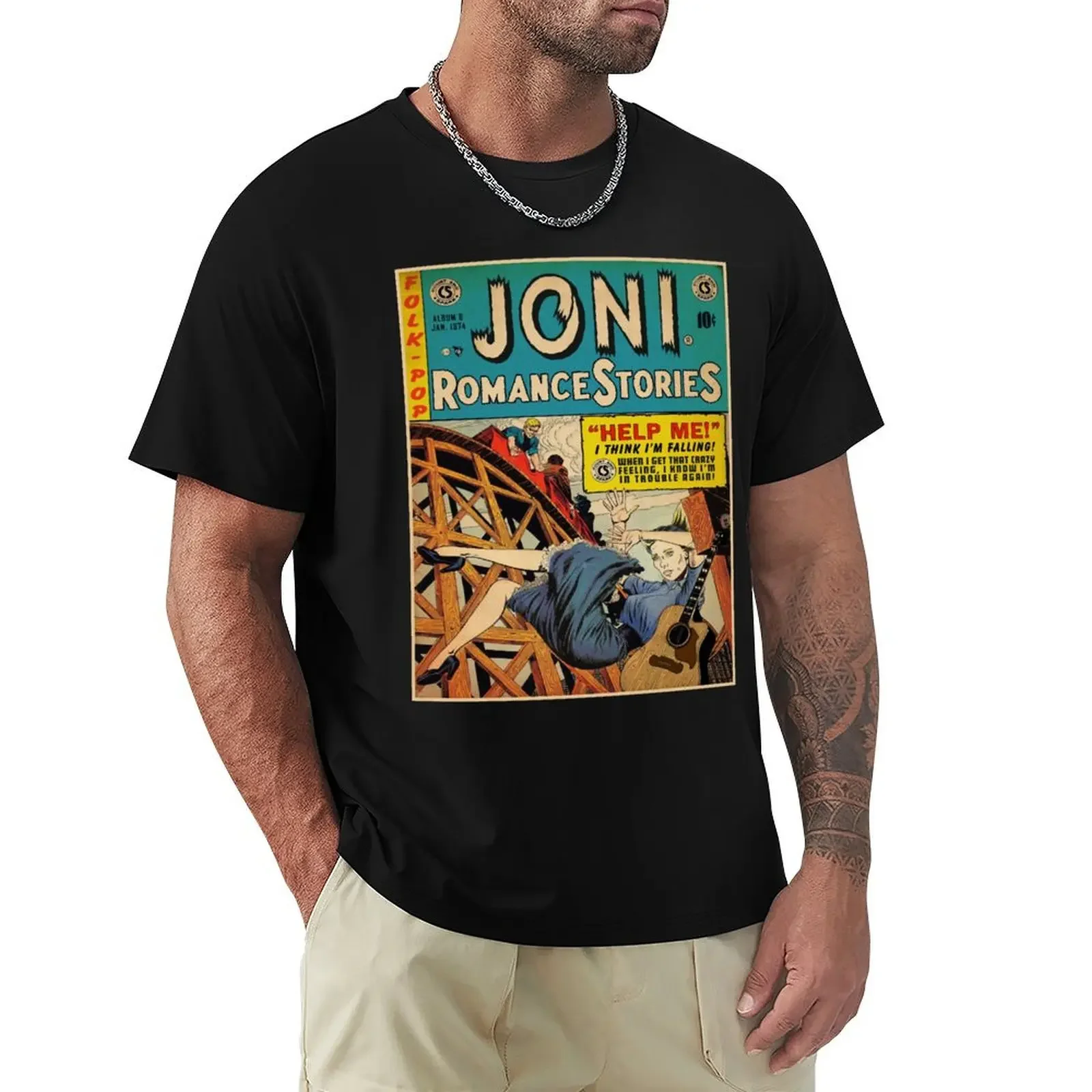 

Music Vintage Joni Gift Fans Mitchell Print Best Women Men T-shirt funnys blanks plus size tops plain men clothings