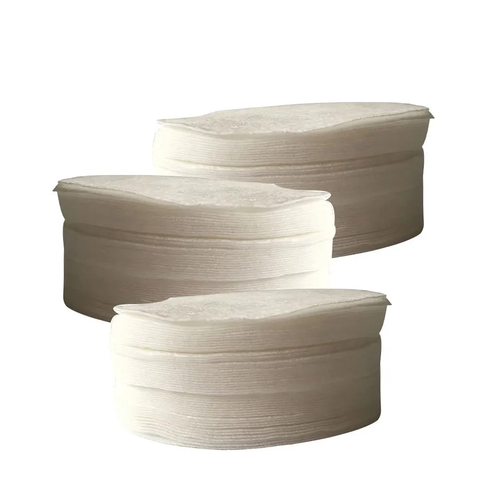 オーガニック300枚入りメイク落としコットンパッド、エコフレンドリーで再利用可能な洗顔パッド、優しいフェイシャルワイプパッド