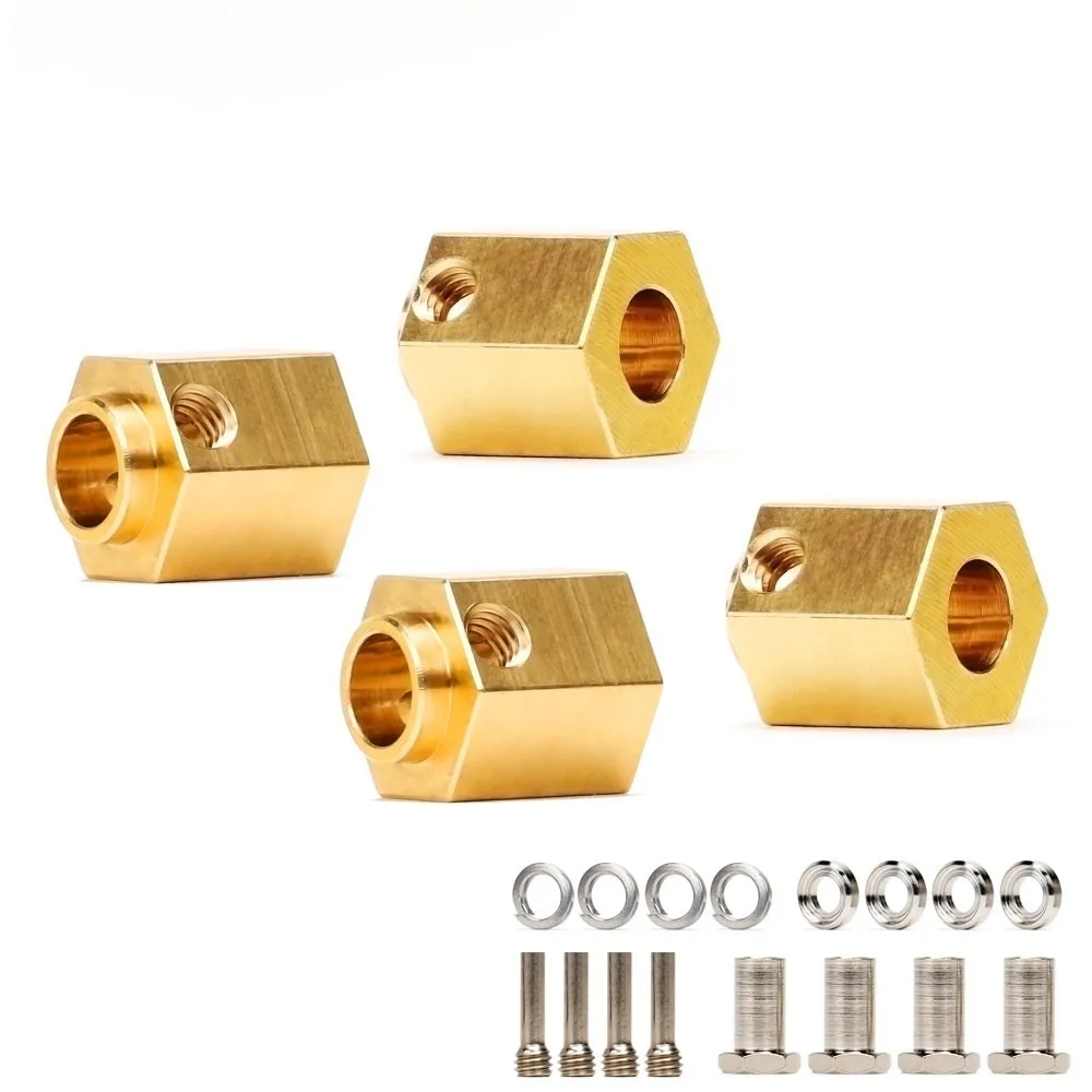 اتسعت النحاس مقرنة محول 6-12 مللي متر ل 1/10 RC الزاحف سيارة Traxxas TRX4 المدافع برونكو محوري SCX10 RC4WD D90 الشبح رانجلر