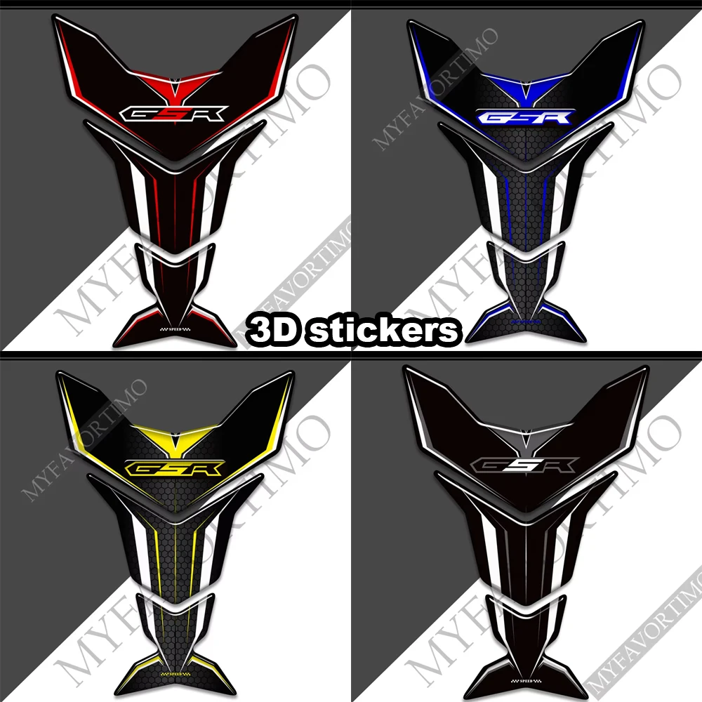 

For Suzuki GSR 600 750 GSR600 GSR750 Motorcycle Tank pad Grips stickers protection Epoxy resin decorative decals