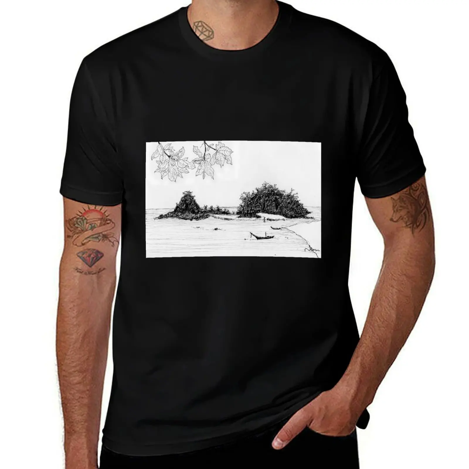 T-shirt Thaïlande - Paix et tranquillité, T-shirt à la mode avec impression de lettres