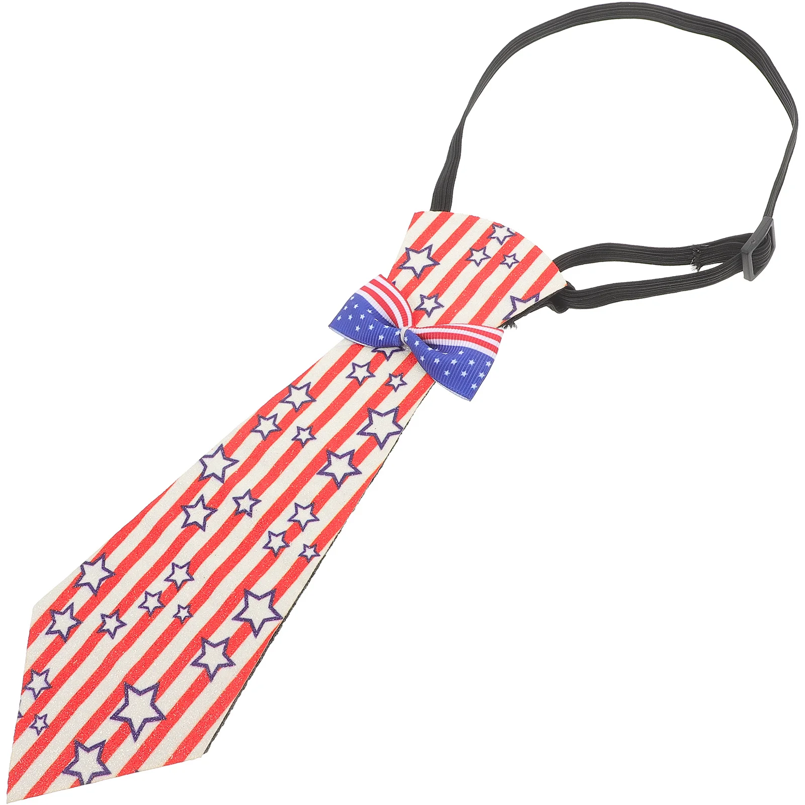 เนคไทตกแต่งงานปาร์ตี้ วันประกาศอิสรภาพ ชุดคอสเพลย์ธีมรักชาติสหรัฐอเมริกา อุปกรณ์เสริมสำหรับงานเลี้ยง งานฉลอง แต่งกาย