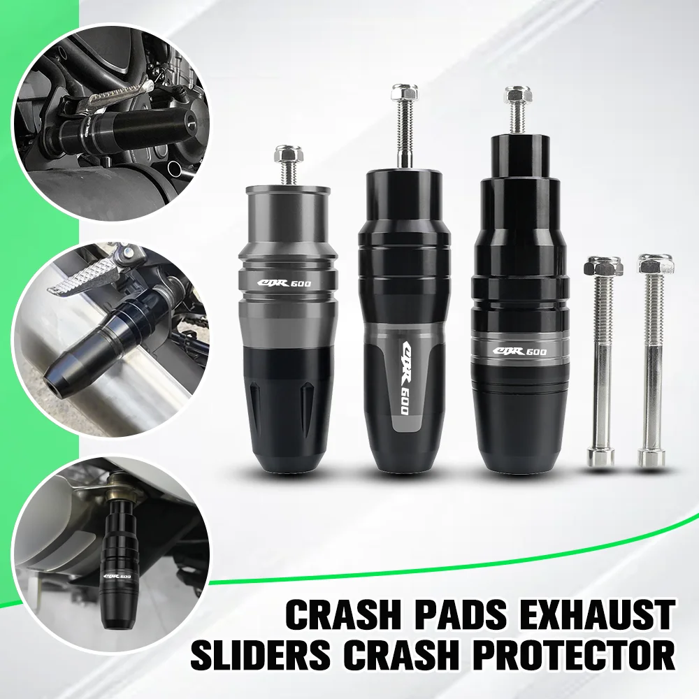 

Motorcycle Accessoires Aluminum Falling Protection Exhaust Slider Crash Pads Slider FOR HONDA CBR600 F2,F3,F4,F4i CBR 600