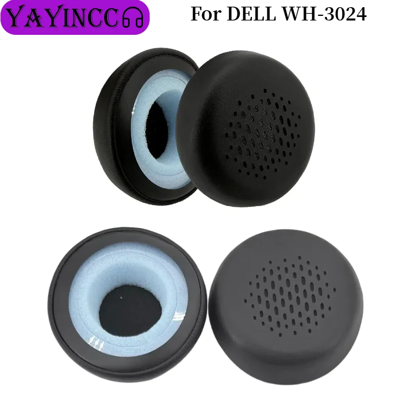 

Replacement Leather Earpads For DELL WH-3024 Earmuffs Ultra-soft Sponge Cushion Cover Repair Parts Headphone repair parts