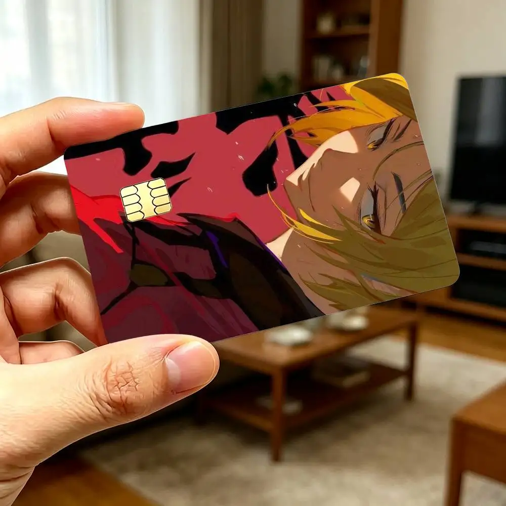 K-Kenma Kozume H-Haikyuu!!  High‑Res Game Chip Decals Credit Card Mini Waterproof Vinyl Ornament Useful Gift