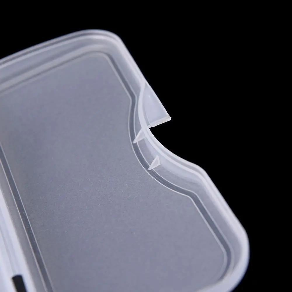 Portable White Transparent Sunglasses Clip Hard Box Glasses Case Eyewear Accessories