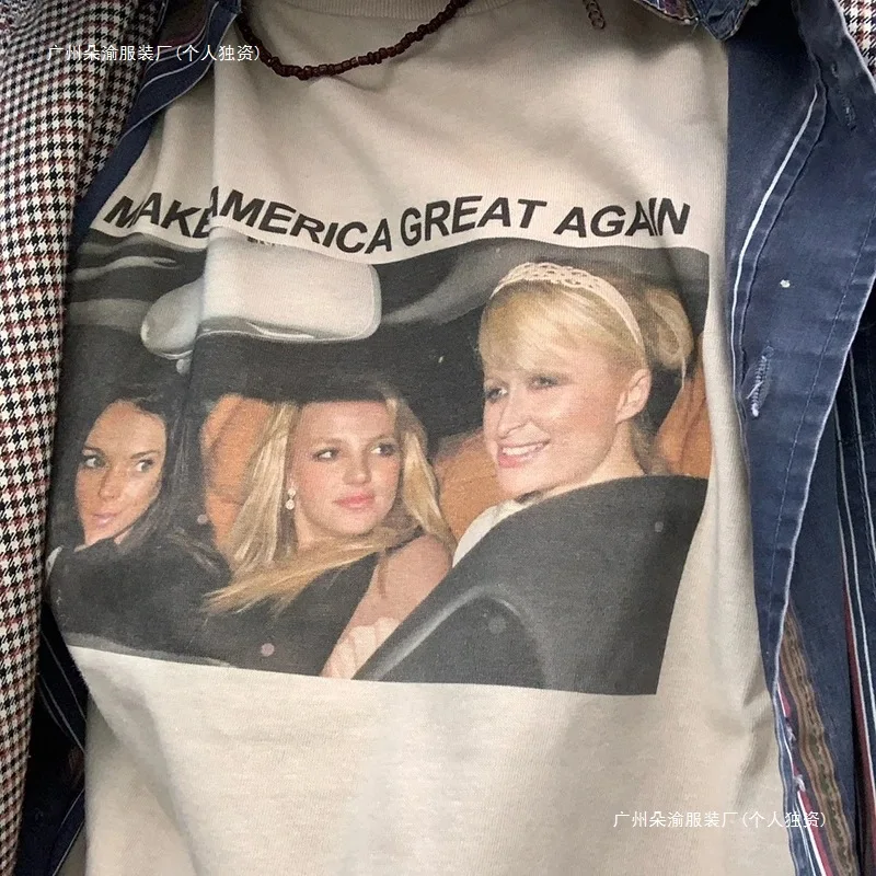 New Style T Shirt Britney Make America Great Again Tees Fashion T Shirt Summer Casual Tops Unsiex Funny Trip T-shirts Streetwear