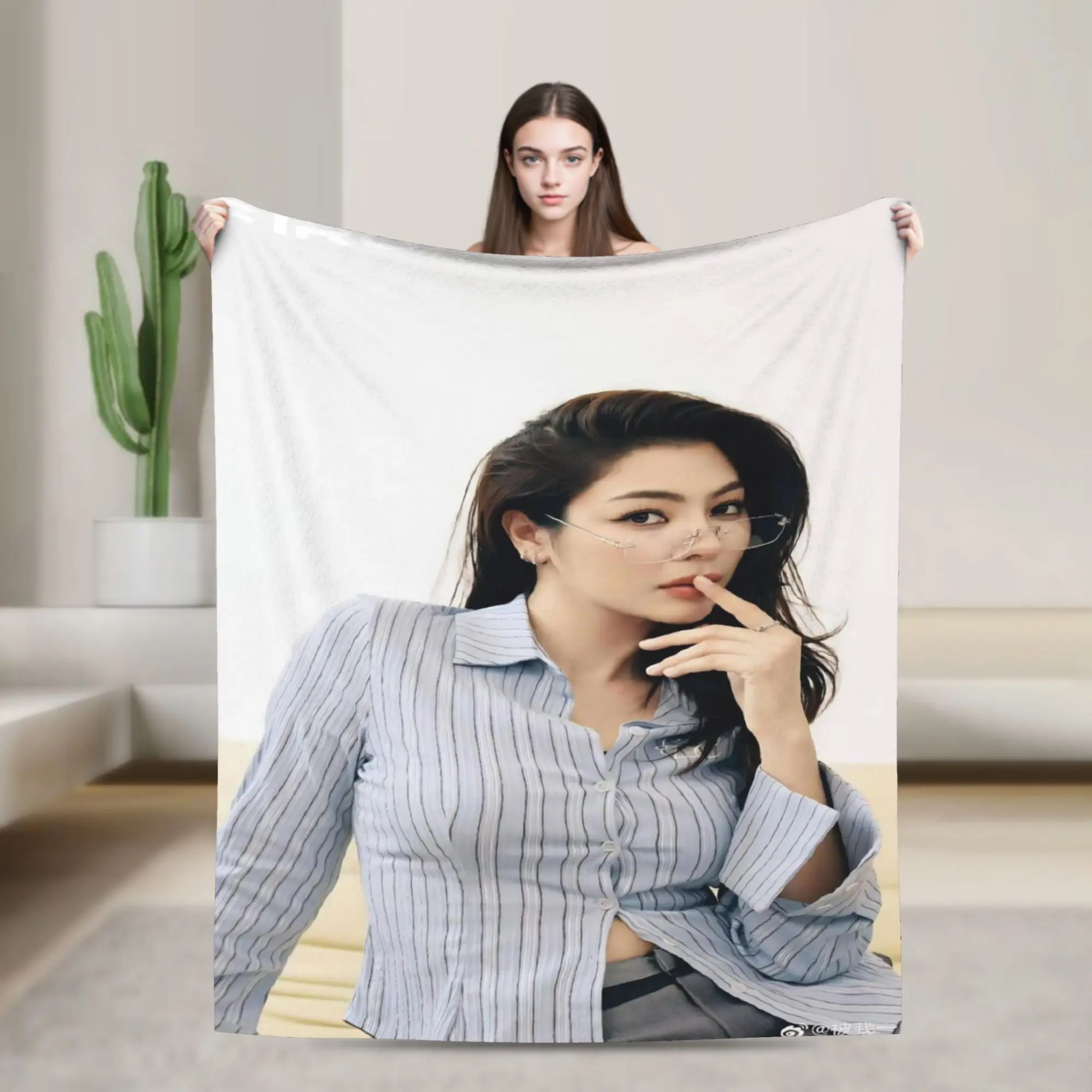 F-Faye P-Peraya M-Malisorn  Merch Blanket Cozy Soft  Throw Blankets for Sofa 50x60 Inches Multi-size Bedspread