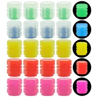 Luminous Valve Caps Fluorescent Night Car Tire Valve Caps Motorcycle Bike Glowing Decor Wheel Nozzles Tyre Cap Car Accessories 6