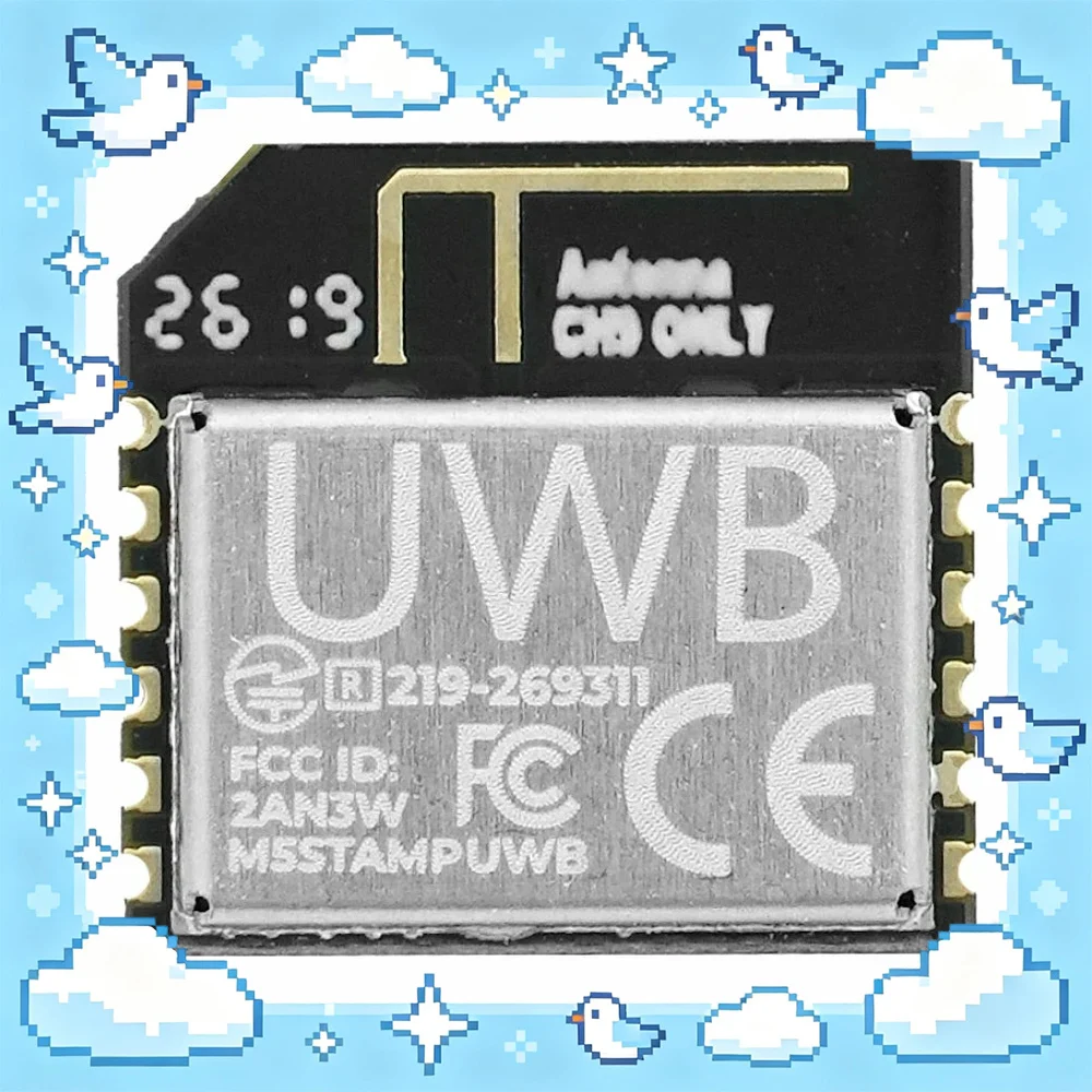 M5Stack M5Stamp UWB F Module with FPC QM33120W Ultra Wideband Ranging Embedded Module for IoT Development