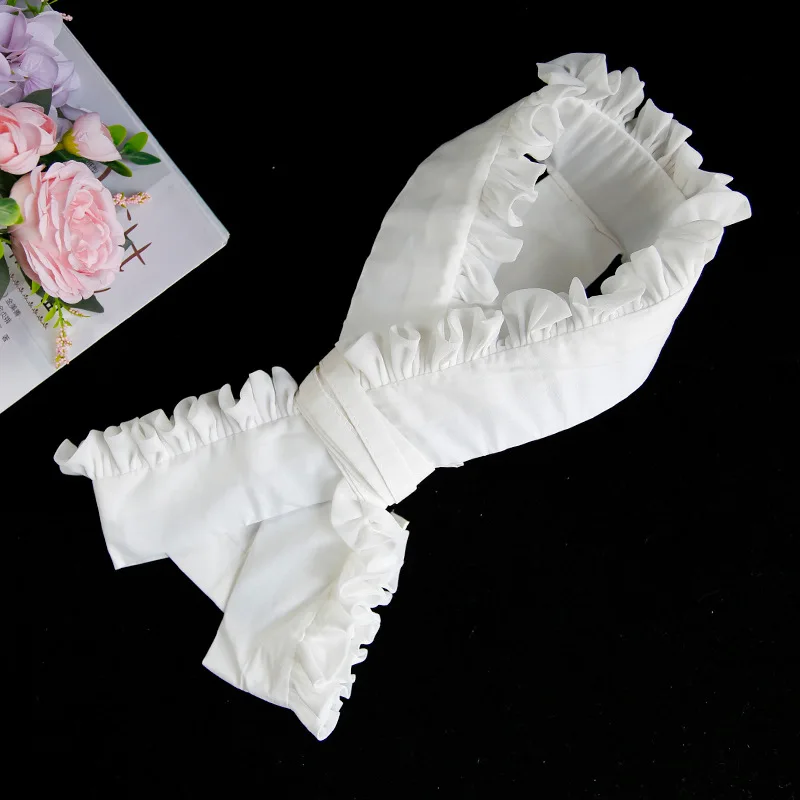 Women's Haneri Lace Detachable Collar Sweet Arched Shape Kimono Accessory False Collar for Kimono Dress Yukata Wedding Party