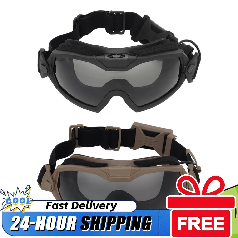 

Очки для страйкбола и пейнтбола с прозрачными линзами, мотоциклетные очки, устойчивые к царапинам, защитные очки для охоты