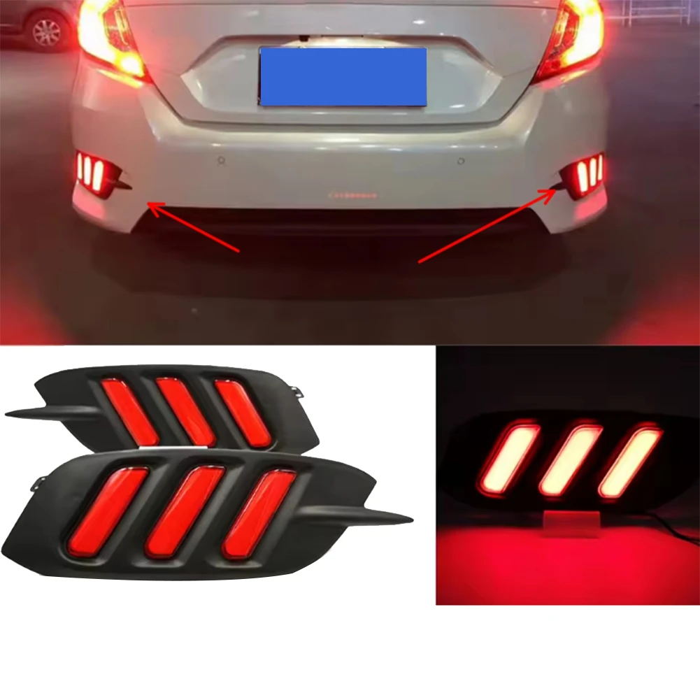 

NEW_Car LED Rear Bumper Tail Light Brake Lights DRL Reflector Lamp