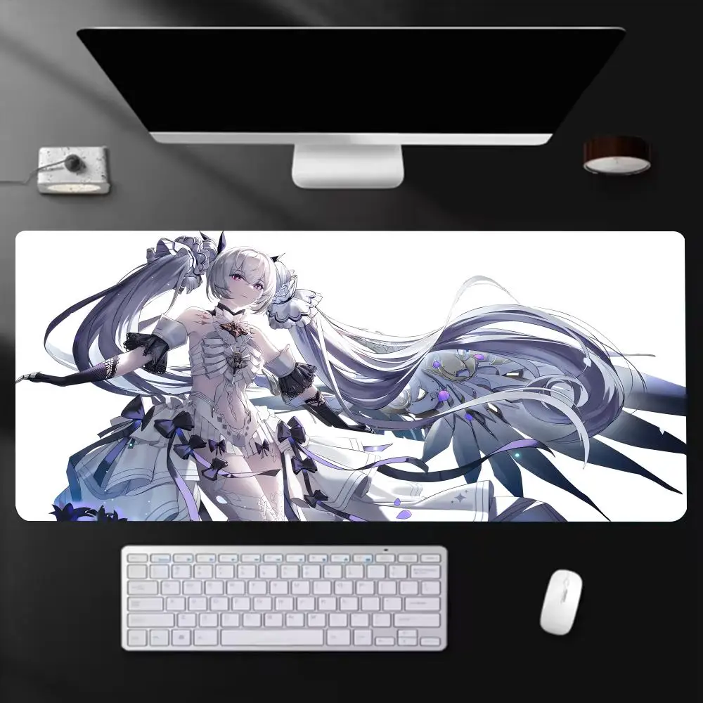 Magical Character L-Luna Mouse Pad Extra Large Gaming  Non-Slip Rubber Base Stitched Edge
