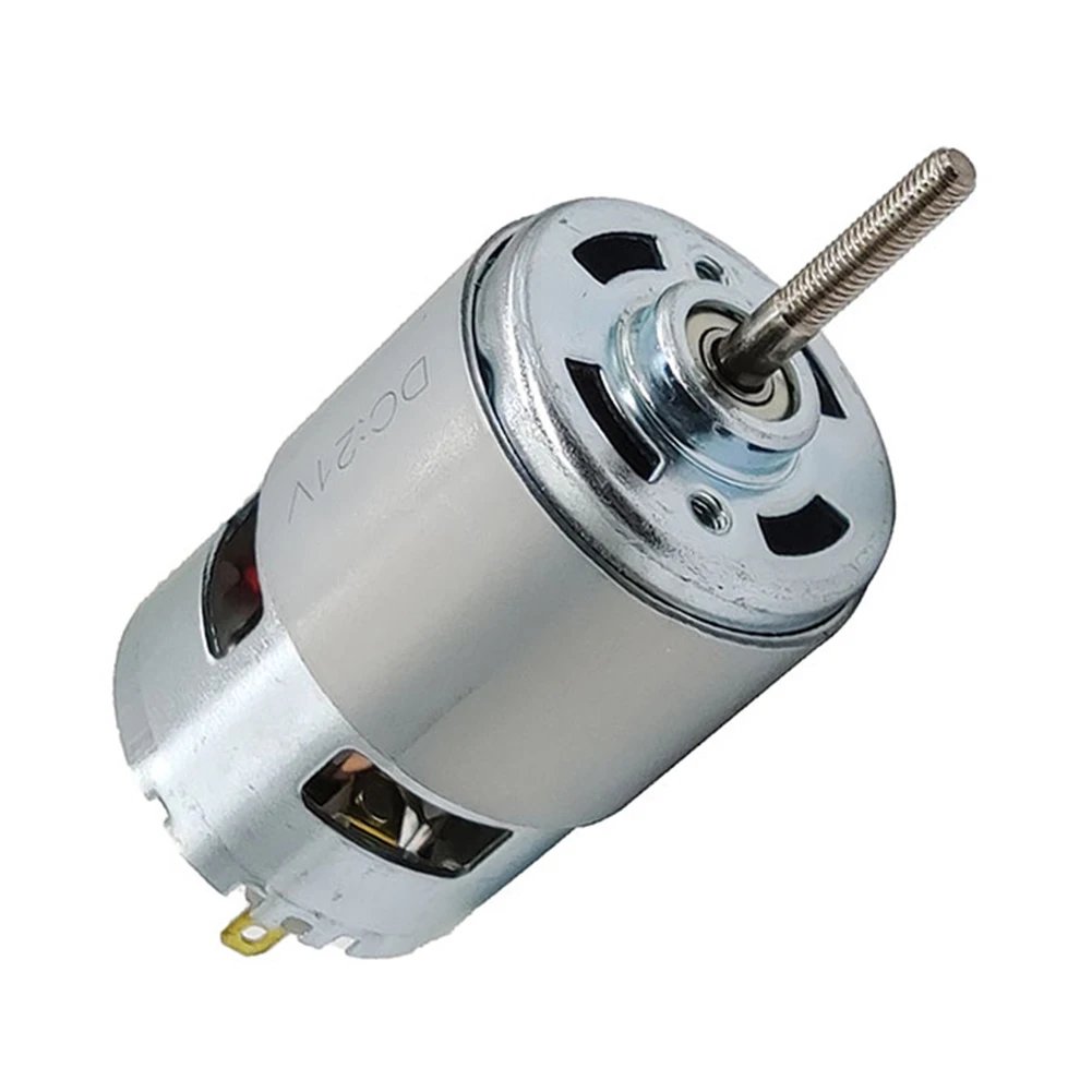 1pc 755 DC Motor 21V 120W Ball Bearing Large Torque Electronic Component Motor Rechargeable LawnMower Replacement Electric Motor