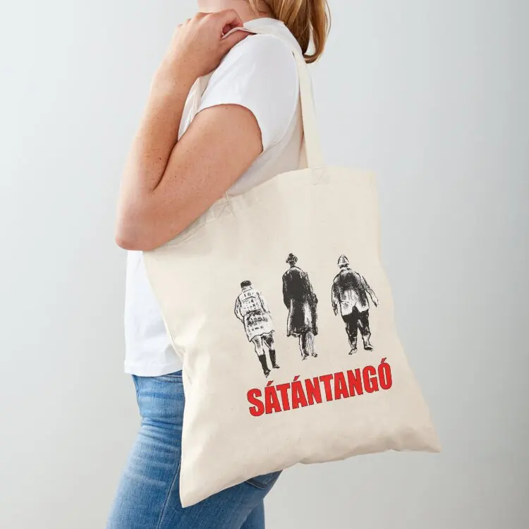 SATANTANGO Tote Bag foldable reusable bag shopping trolley bag Gift bags