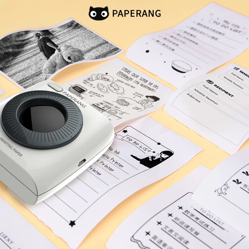 PAPERANG P2 304Dpi Pocket Mini BT Wireless Thermal Portable Mobile Printer for Photo Picture Receipt Memo Note Label