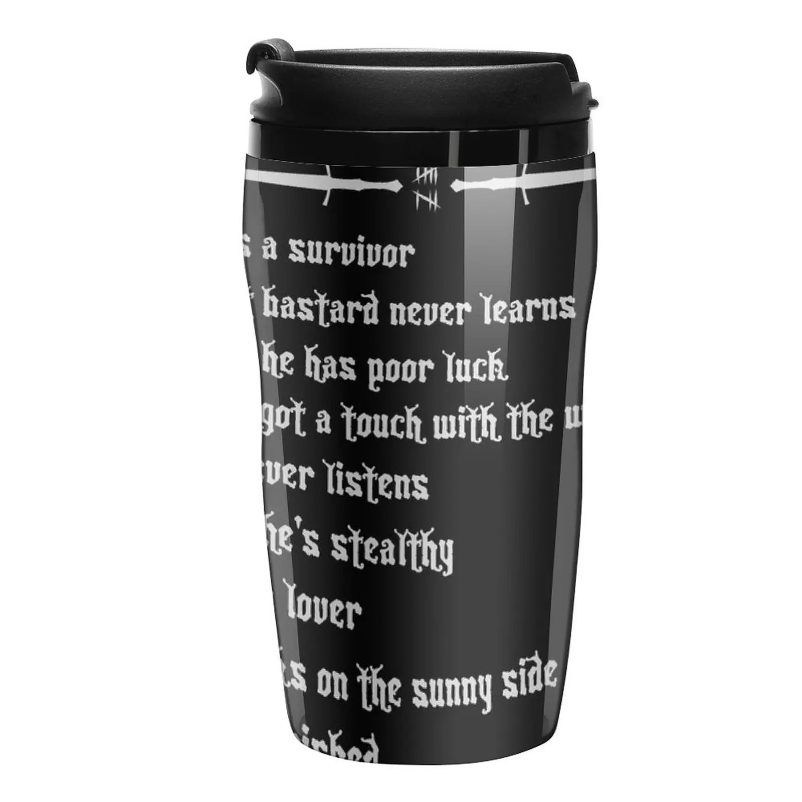 New Say One Thing, Light Text Travel Coffee Mug Butterfly Cup Coffee Cups Sets Espresso Cup