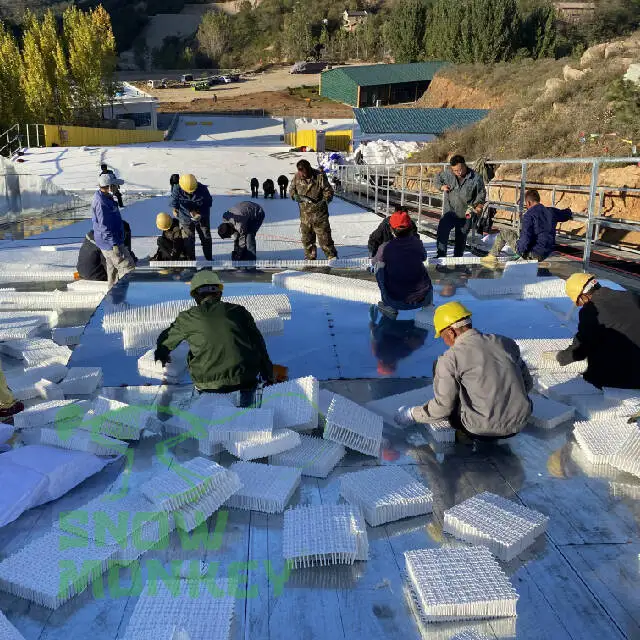 الطريقة الصحيحة لفتح التزلج للفصول الأربعة في المدينة على شكل قرد الثلج الجاف