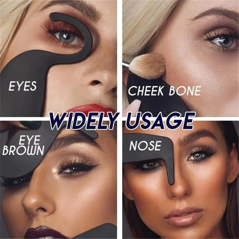 Eyeliner Cards Face Cheek Nose Makeup Model Contour Curve Stencil Eyebrow Shaper Makeup Tools Beauty Make Up Accessories