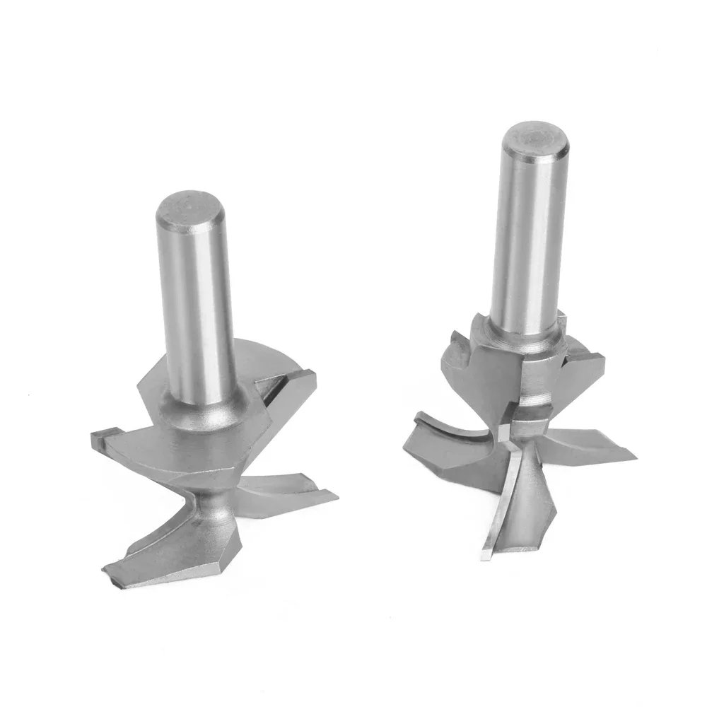 AURWOF 1 Stück 1/2" Schaft Holzbiegefräser-Set, 2- und 3-schneidiger CNC-Fräser, R8-R50 Profilierwerkzeug für Holzkurven – Detail 15