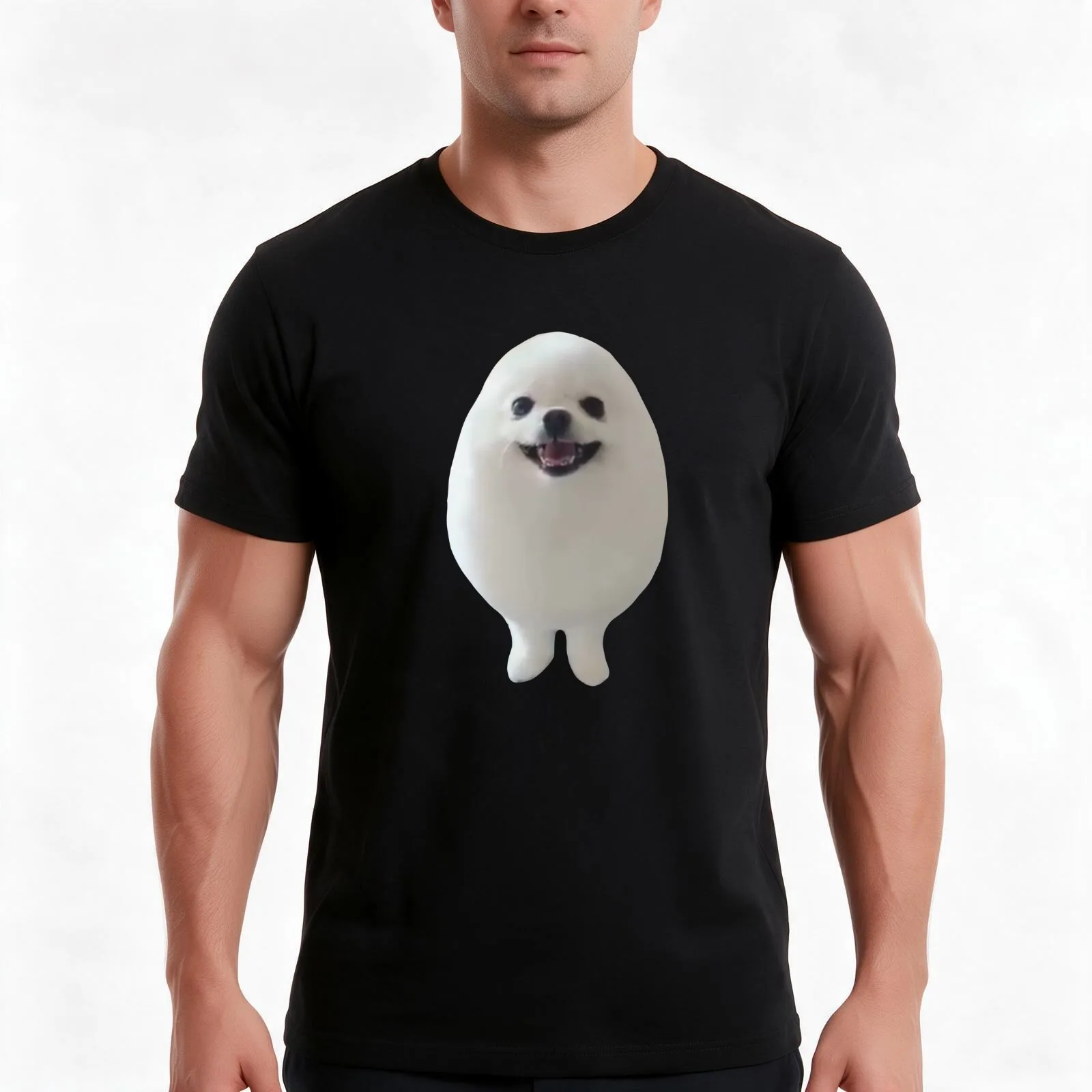 eggdog T-Shirt Summer Casual Cotton Tee Oversized Streetwear Tops Vintage Graphic Print Loose Fit Short Sleeve 100% Cotton
