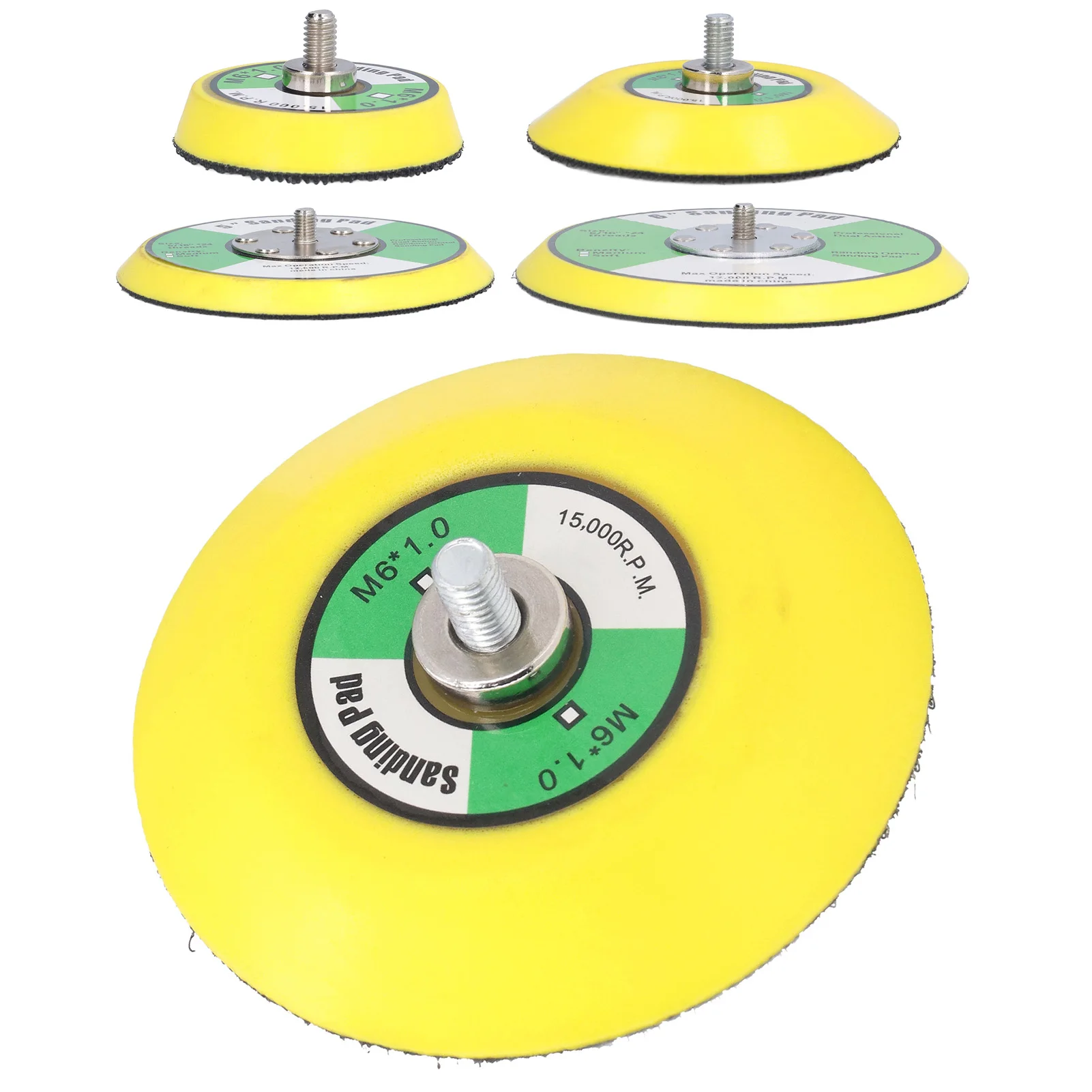 Hook and Loop Backing Plate Hook and Loop Backing Plates Air Sander Polisher PU Backing Pad for Sanding Polishing Buffing