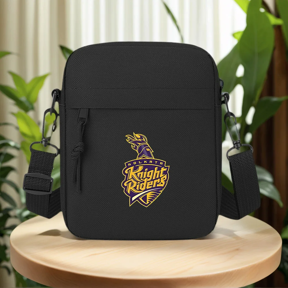 Purple gold knight riders helmet Men Crossbody Bag Single Shoulder Women Cartoon Anime Film Printing Design Unisex