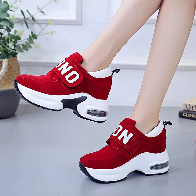 2024 platform wedge sneakers ladies shoes sneaker casual shoes trainers women female shoes black red sneakers women size35-40