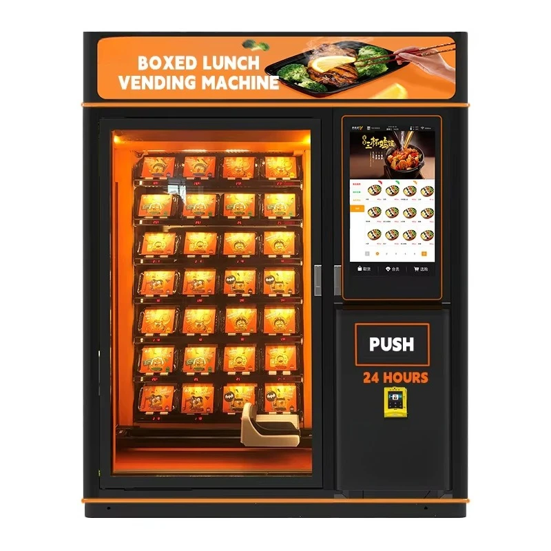 Customized Factory Manufactured Best Quality Hot Food Vending Machine Automatic for Station Lunch Box Sales
