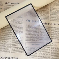 120 * 180 Pvc Magnifying Glass Bookmark Magnifying Glass Ultra Thin Full Page Reading Card Transparent Sheet Magnifying Glass