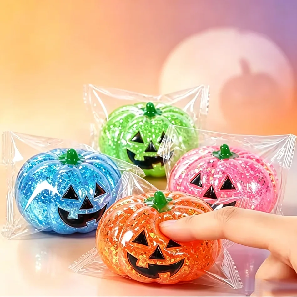 1Pcs Halloween Squeeze Ball Kids Halloween Party Favors Trick or Treat Gift Birthday Goodie Fillers Stress Relief Sensory Toy
