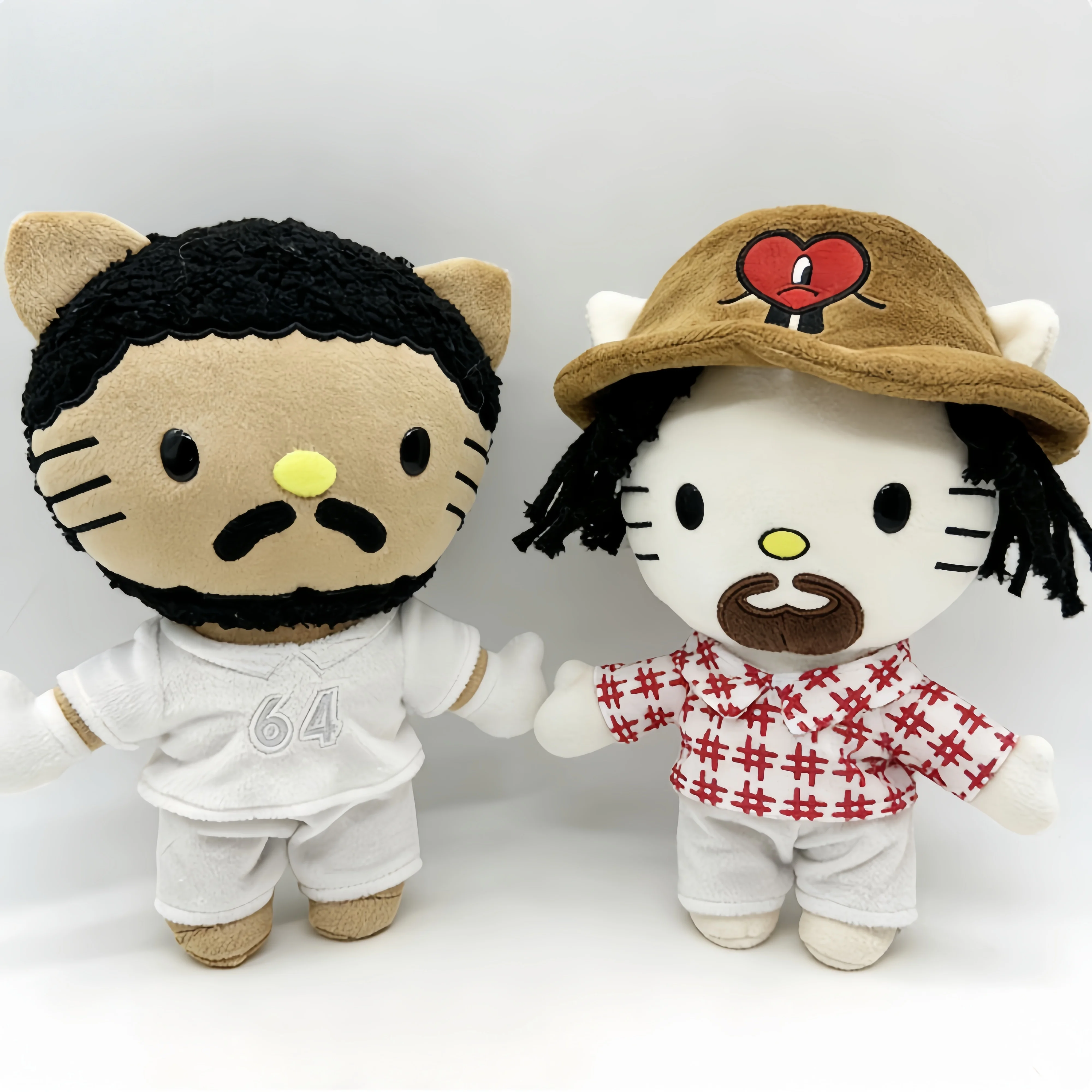 

2026 Hello Kitty Drake Plush Doll with White Casual Suit Plush Doll Figure Stuffed Toys Cute Boys Girls Birthday Gift