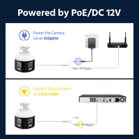 ANNKE Smart Home 180° 8MP/6MP DUO POE Dual Lens Wide View Outdoor Video POE Camera,4K AI Human Detect,8MP Security CCTV Camera 8