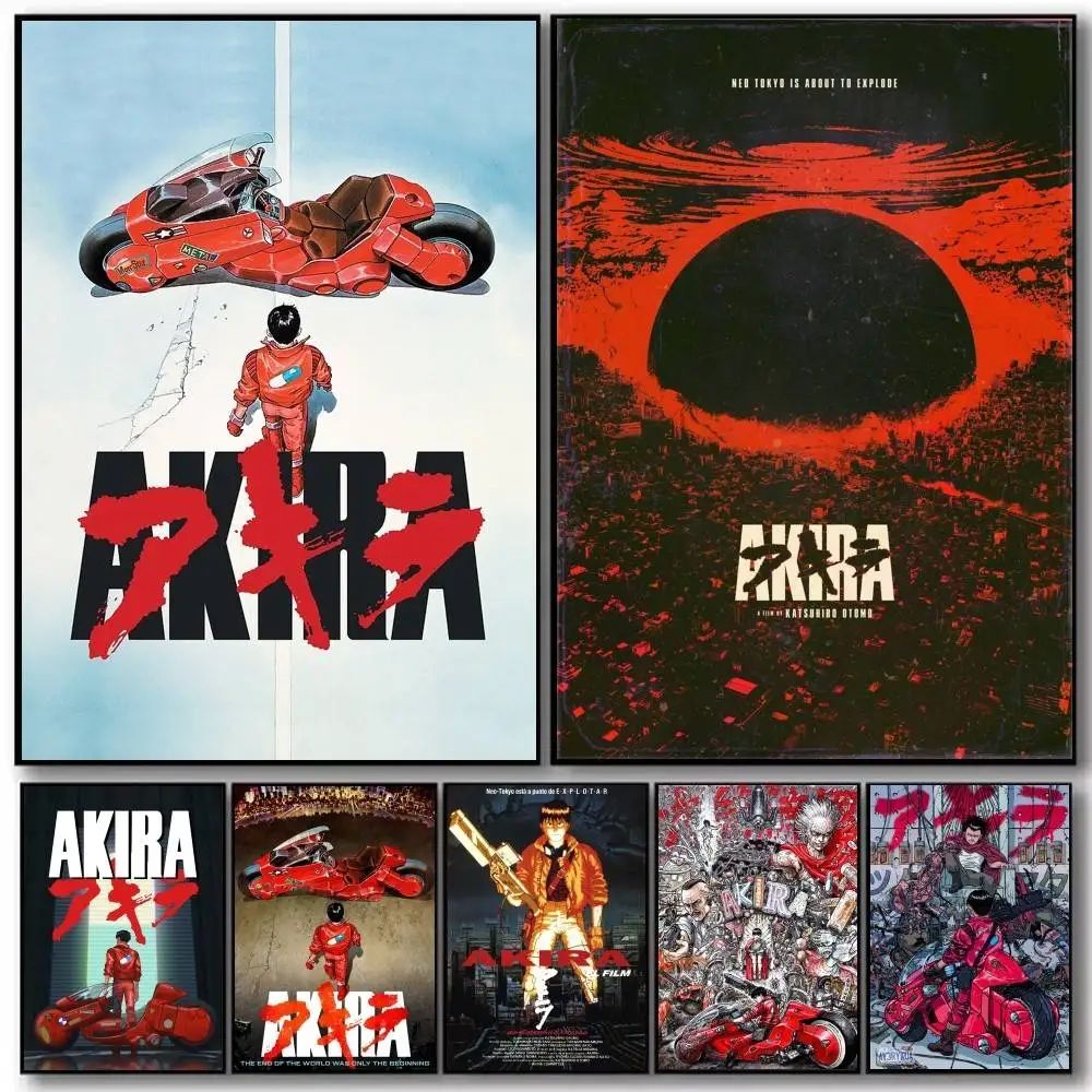 Anime Akira Poster And Prints Wall Art Pictures For Modern Bedroom Game Room Home Decor