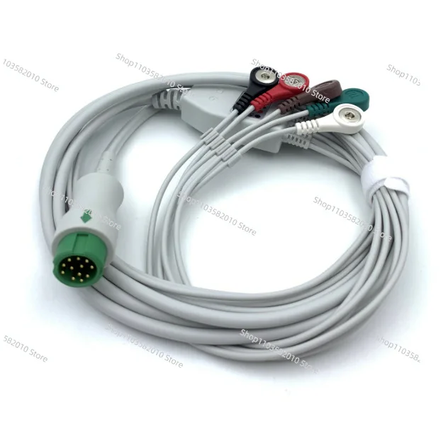 

Applicable to Mindray Lead Wire Mindray IPM12 IPM10 T5 T6 T8 IMEC10 ECG Lead Wire 5-lead