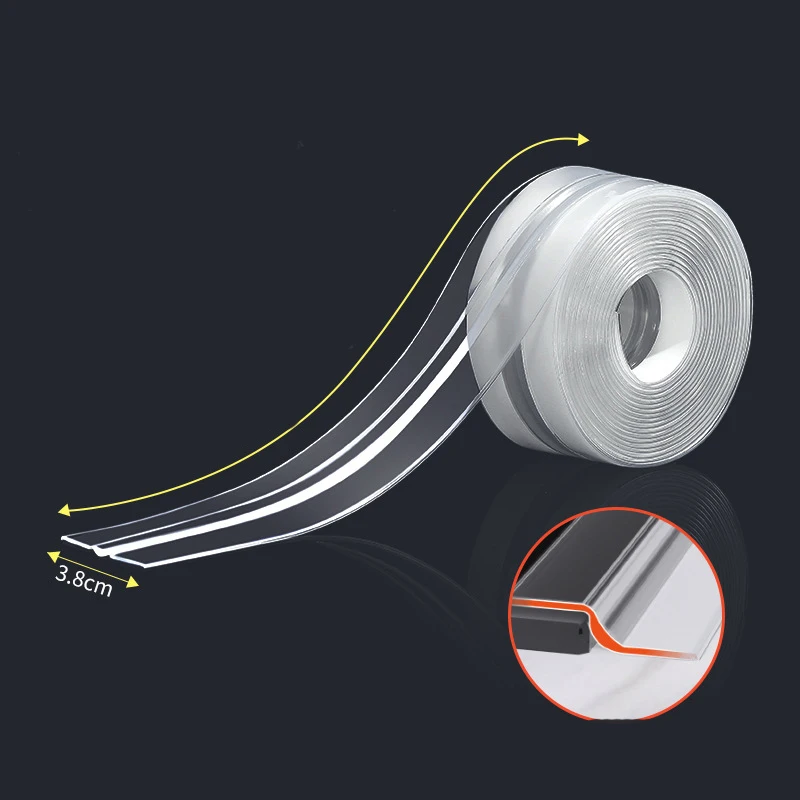 

Gas Stove Sealing Strip Waterproof Anti Mold Caulk Tape For Kitchen Sink Countertop Edge Gap Self Adhesive