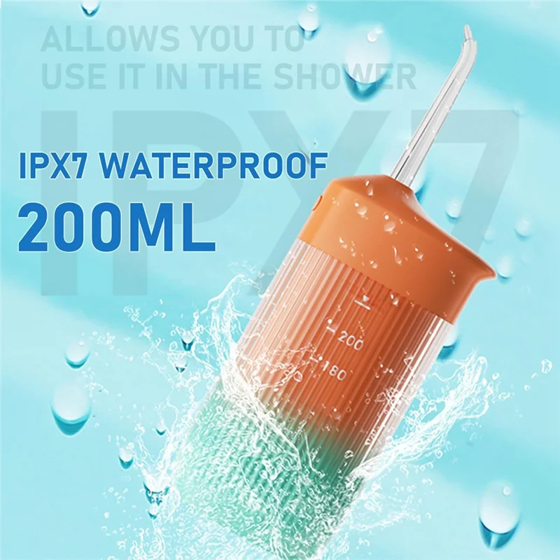 BBNV- جهاز تنظيف الأسنان بالماء المحمول للسفر الأسنان جهاز تنظيف الأسنان بالماء الصغير المدمج الكهربائي عن طريق الفم الخيط