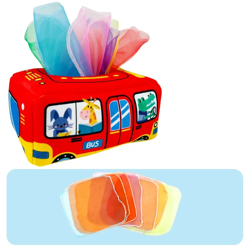 Montessori Spielzeug Magische Tissue Box Baby Pädagogisches Lernen Aktivität Sensorisches Spielzeug für Kinder Finger Übung Beschäftigt Bord Baby Spiel