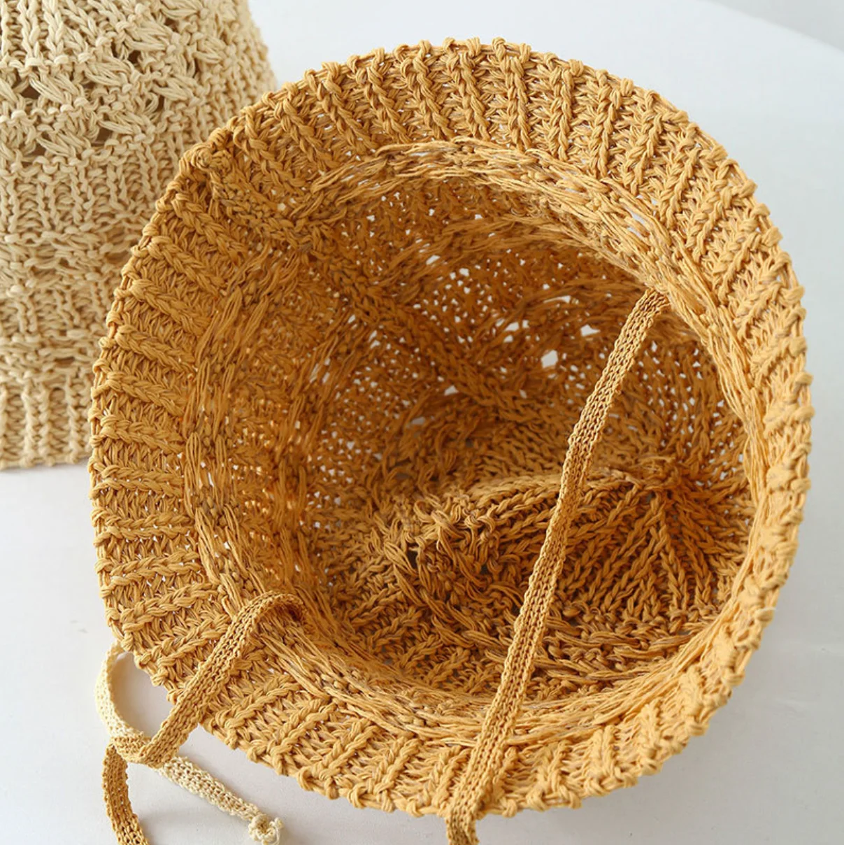 One Hat Fits Multiple Occasions! Foldable Hollow-Out Woven Bucket Hat, Breathable Straw Hat with Wide Brim That Makes the Face Look Smaller, Perfect for Summer, Vacation, Daily Commute, or Outings to Easily Create an Instagram-Worthy Look