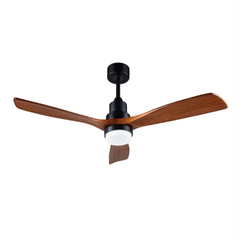 Deckenventilatoren mit Beleuchtung 42 52 60 Zoll Holz-Deckenventilatoren mit Fernbedienung, reversibler DC-Motor, elektrischer Ventilator für Esszimmer, Schlafzimmer, Innenbereich