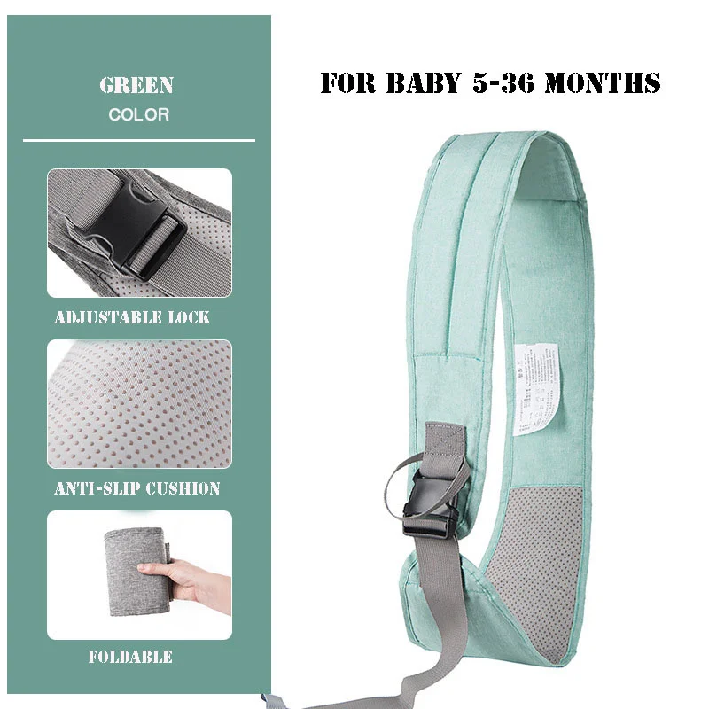 Portable Baby Carrier Oxford Baby Strap Holder Adjustable One Shoulder Labor-Saving Half Wrapped Sling With Anti-Slip Particles