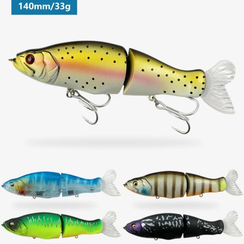 

Slow Sinking SwimBaits Fishing Lures 33g Whopper Vibration Soft Tail Or Pike And Bass Hard Baits Artificiall Accessories
