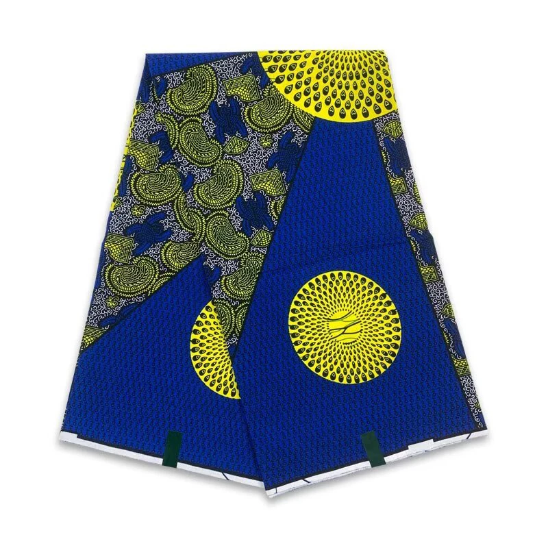 قماش مطبوع شمع أفريقي ، مضمون حقيقي ، شمع حقيقي ، شمع أنقرة ، قماش قطني 100 ٪ لفساتين الحفلات ، أحدث ، 6 ياردات ، Y16 #2