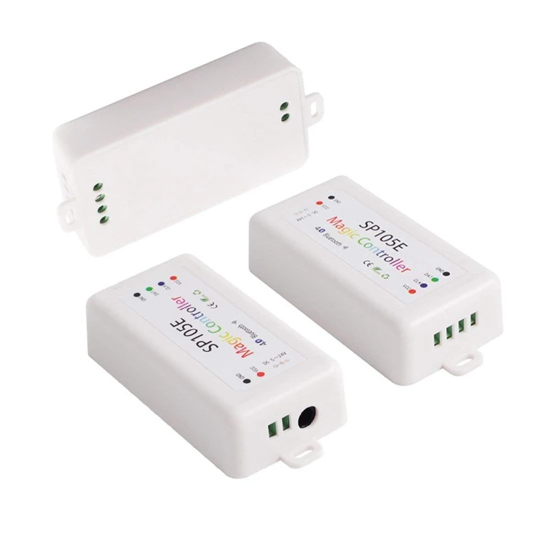 RISE-2 Pcs Bluetooth Controller: 1 Pcs SP105E Wireless Bluetooth Controller APP WS2811 WS2812B WS2801 SK6812 & 1 Pcs WS2812B SK6
