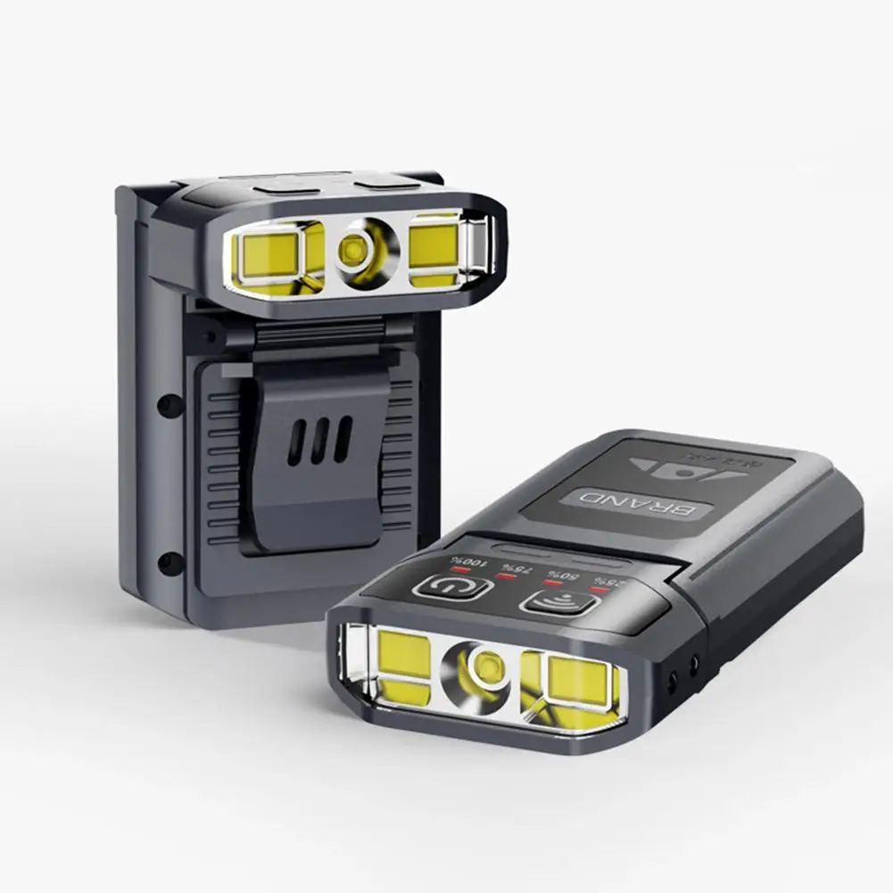 

Светодиодный налобный фонарь Smart Wave Sensor с широким углом освещения, регулируемый, водонепроницаемый (IPX6), перезаряжаемый через USB, легкий, с креплением-клипсой, для ночных пробежек