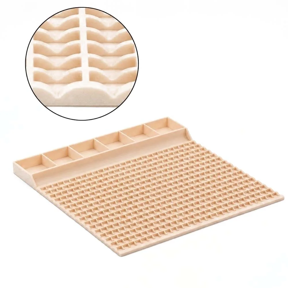 DIY Pony Beads Fast Stringing Tray Large Capacity Thickened Bead Bracelet Board Multi-Compartment Portable