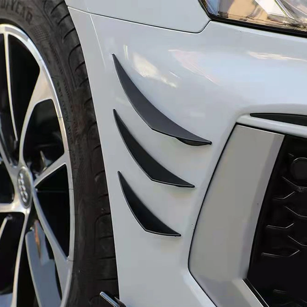 

6pcs Bumper Protection Strips PVC Lightweight Durable Universal Fit Front Protector Anti Scratch Decor for Cars